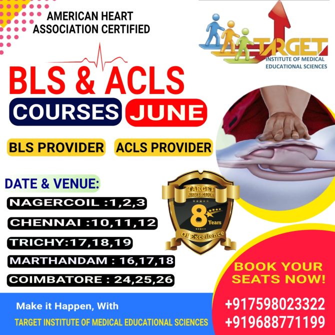 JUNE 2023 AHA COURSES Target Nurses Academy